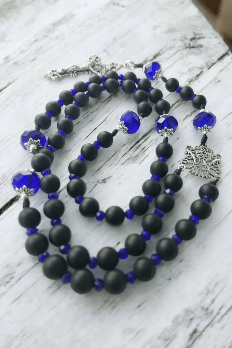 Regina caeli Rosenkranz - saphirblau - Image 2