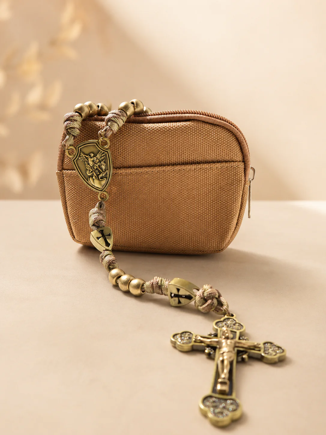 Robuste Rosenkranztasche Sand - Image 3