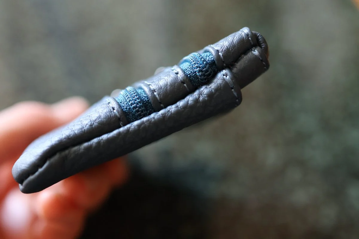 Rosenkranz Tasche Leder Dunkelblau – Echtleder - Image 6