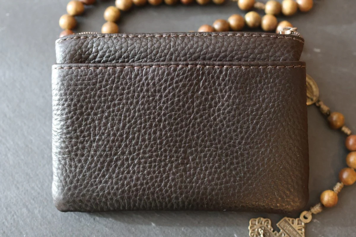 Rosenkranz Tasche Leder Dunkelbraun – Echtleder - Image 3