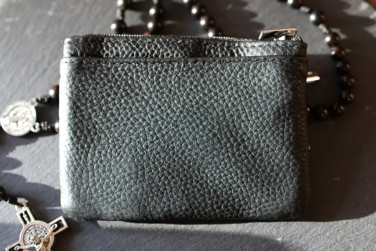 Rosenkranz Tasche Leder Schwarz – Echtleder - Image 5