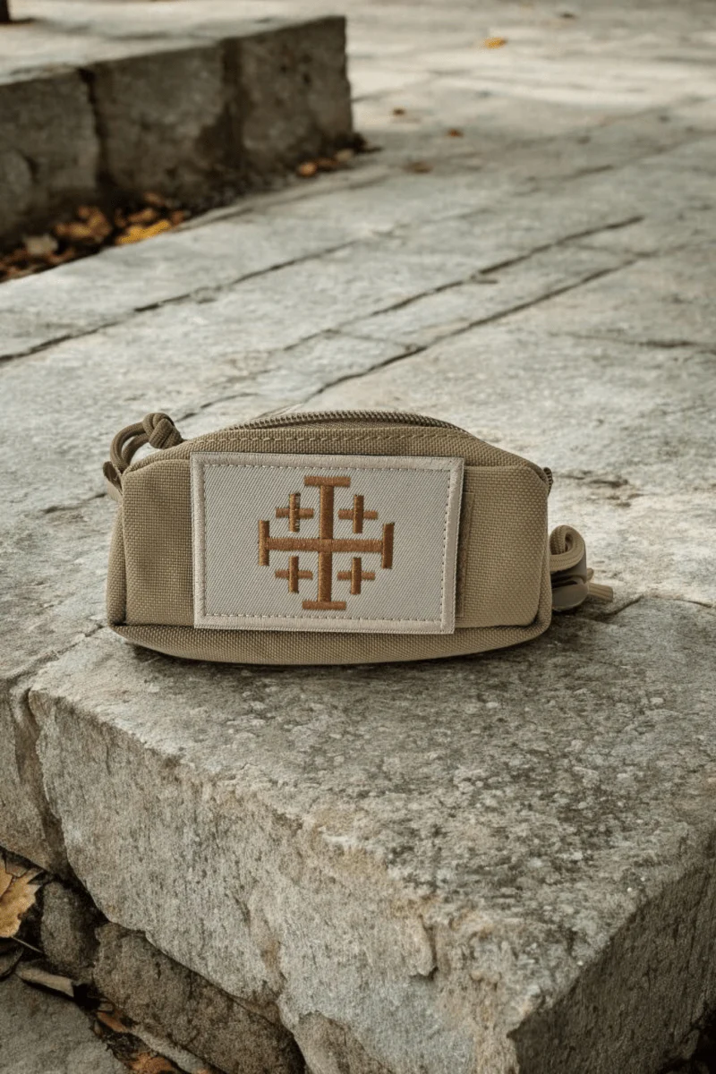 Paracord Rosenkranz Tasche Sand – MOLLE & Klett - Image 6