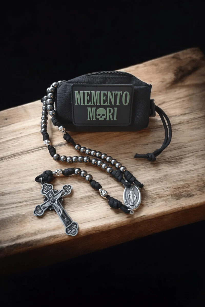 Paracord Rosenkranz Tasche Schwarz – MOLLE & Klett - Image 4